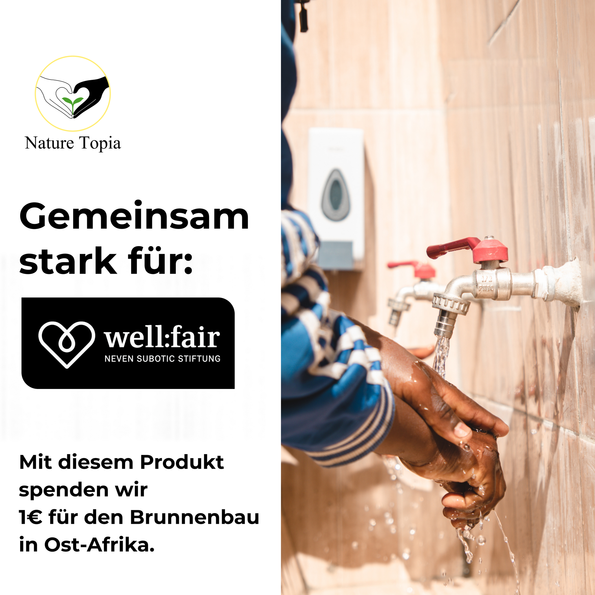 Nature Topia Matcha mit Spendenkonzept – 1 Euro für Trinkwasserprojekte in Afrika