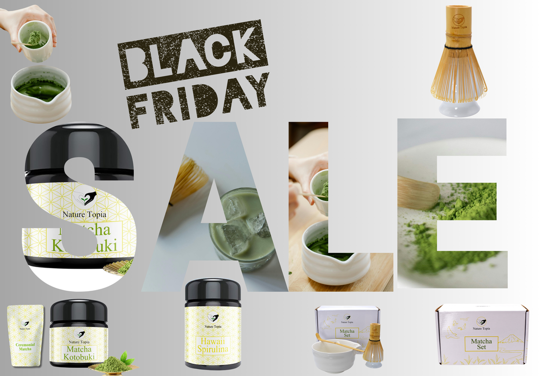 Nature Topia Black Friday – nachhaltige Superfood-Bundles mit Matcha und Spirulina