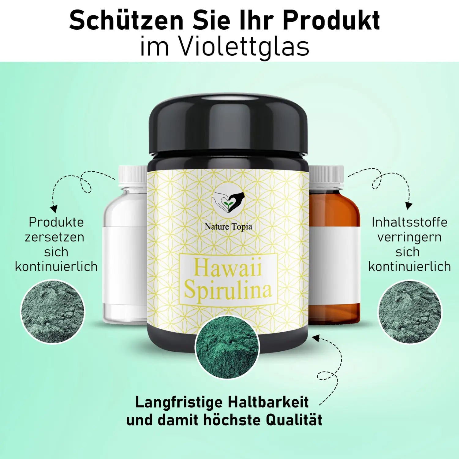 Spirulina Pulver kaufen – Bio Superfood Nature Topia