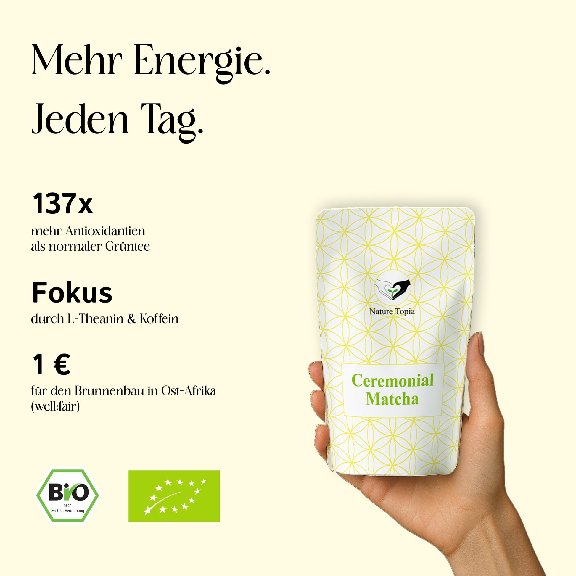Bio Ceremonial Matcha im Doypack – 30 g