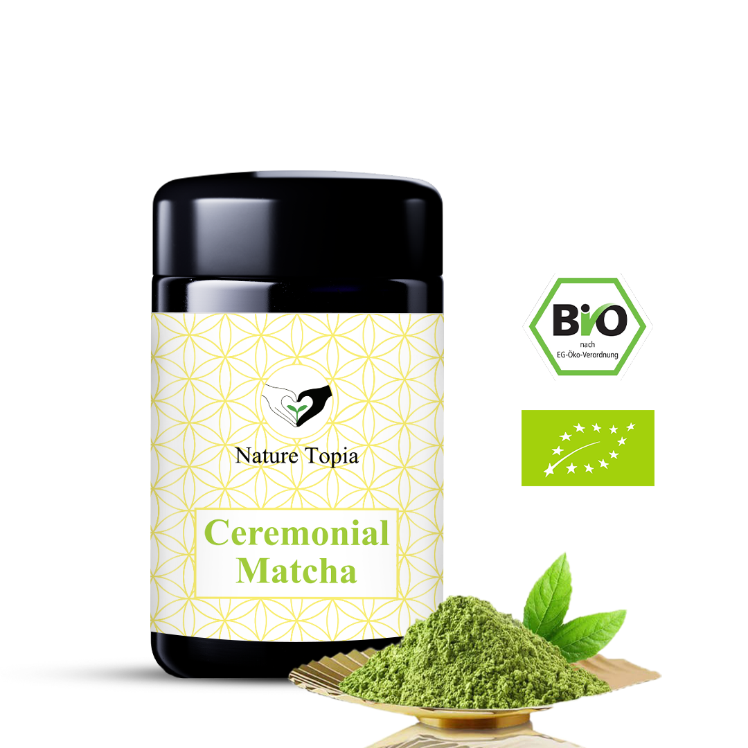 Bio Ceremonial Matcha – Violettglas, Premium Matcha Pulver aus Japan, 30 g