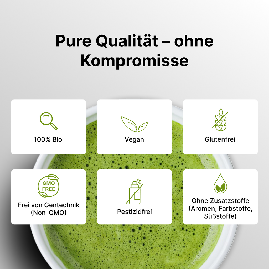 Double Green Love – Bio Matcha Pulver für den besten Teegenuss