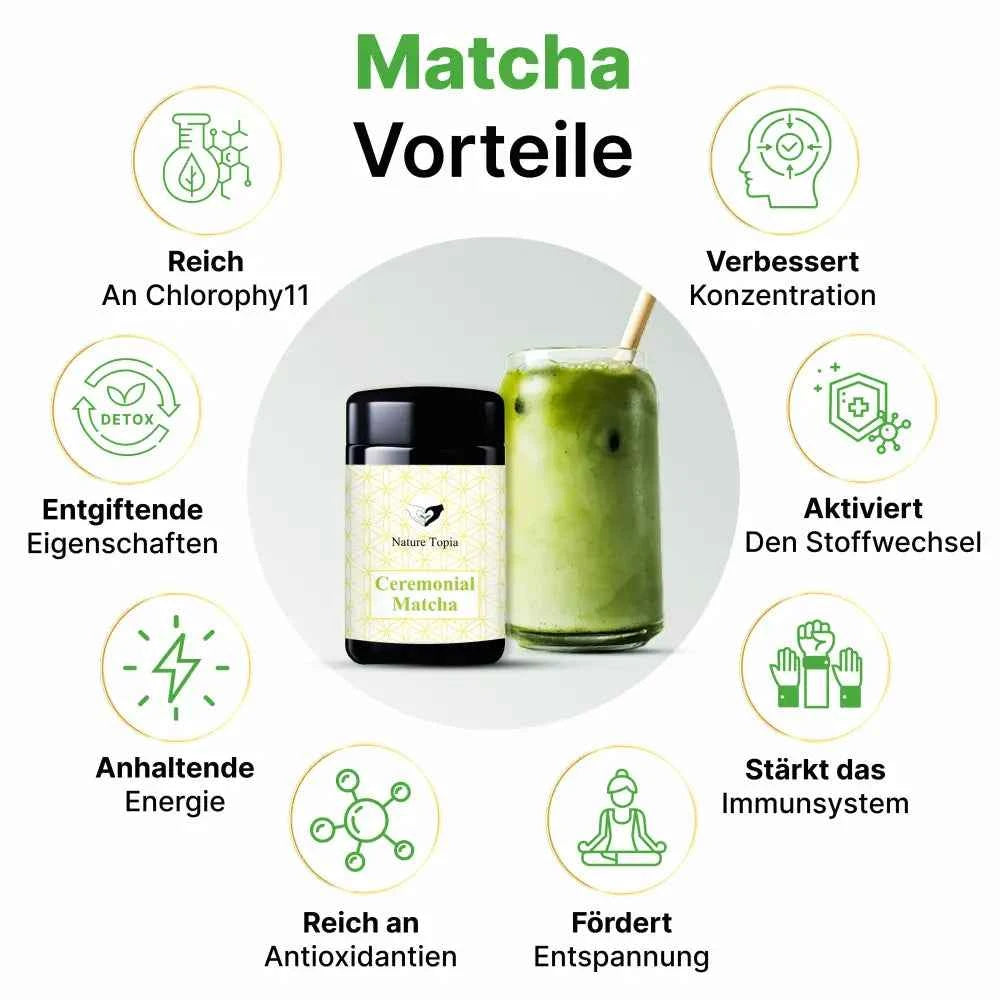 Matcha Beginner Set – Bio Ceremonial Matcha von Nature Topia, Matcha Glow Bundle Übersicht und Bio Ceremonial Matcha Vorteile