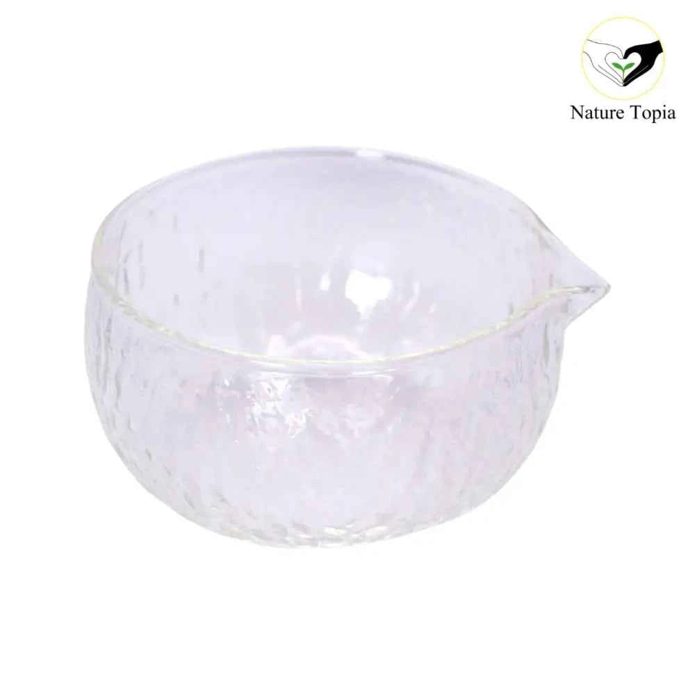 Matcha Glasschale mit Ausgießer – Elegante Schale für die Zubereitung von Matcha Tee